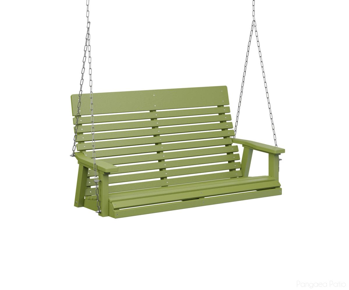 BGPLTS4800KGZC-Berlin Gardens-Casual-Back Double Swing-Zinc-Kiwi Green BG-Pangaea Patio
