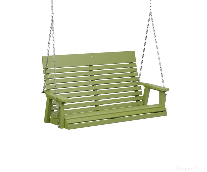 BGPLTS4800KGZC-Berlin Gardens-Casual-Back Double Swing-Zinc-Kiwi Green BG-Pangaea Patio
