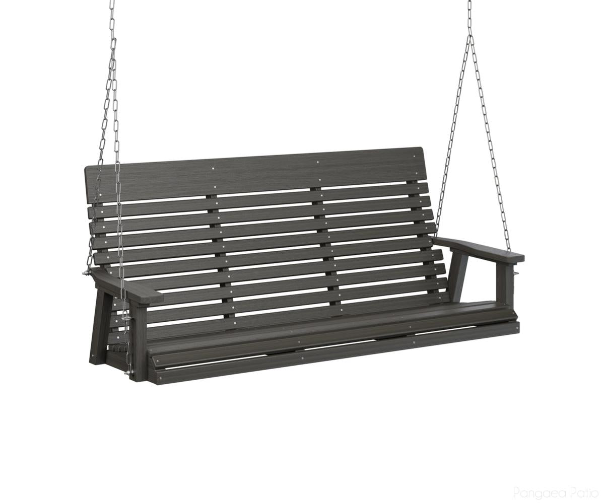 BGPLTS6000CGZC-Berlin Gardens-Casual-Back Three Seat Swing-Zinc-Coastal Gray BG-Pangaea Patio