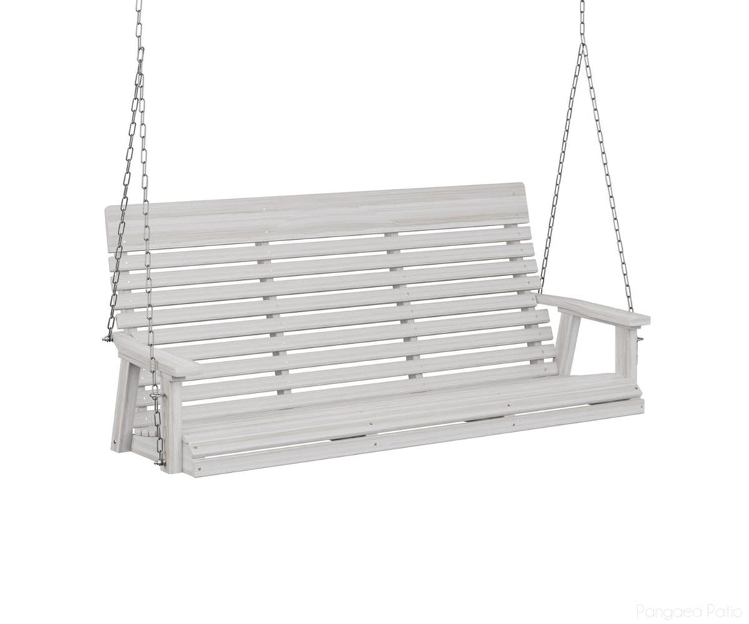 BGPLTS6000SSZC-Berlin Gardens-Casual-Back Three Seat Swing-Zinc-Seashell BG-Pangaea Patio