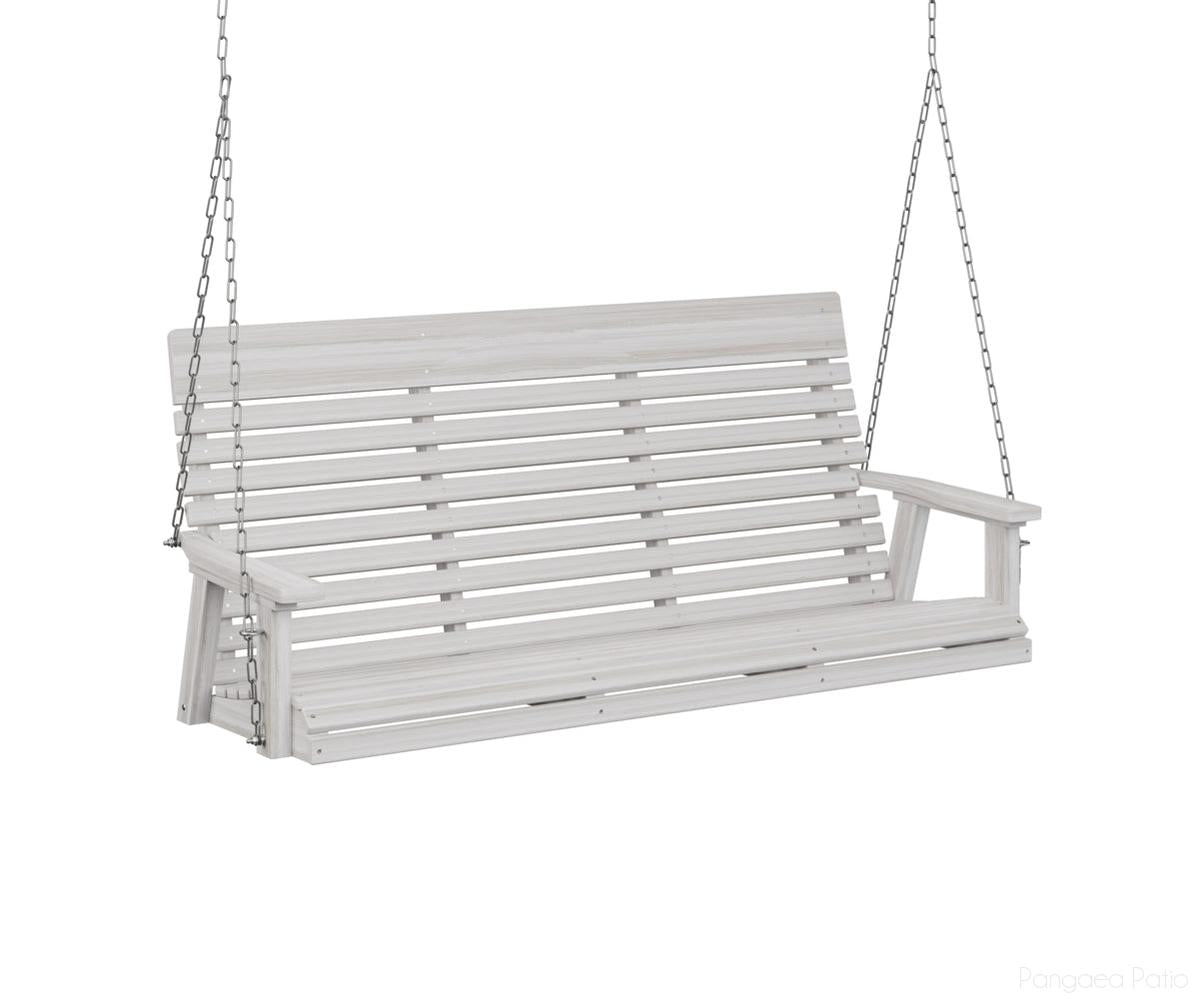 BGPLTS6000SSZC-Berlin Gardens-Casual-Back Three Seat Swing-Zinc-Seashell BG-Pangaea Patio
