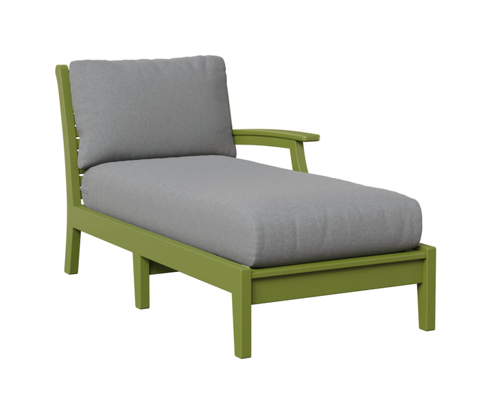 BGCTLCL3163KG-Berlin Gardens-Claasic Terrace Left Arm Chaise Lounge-Pangaea Patio