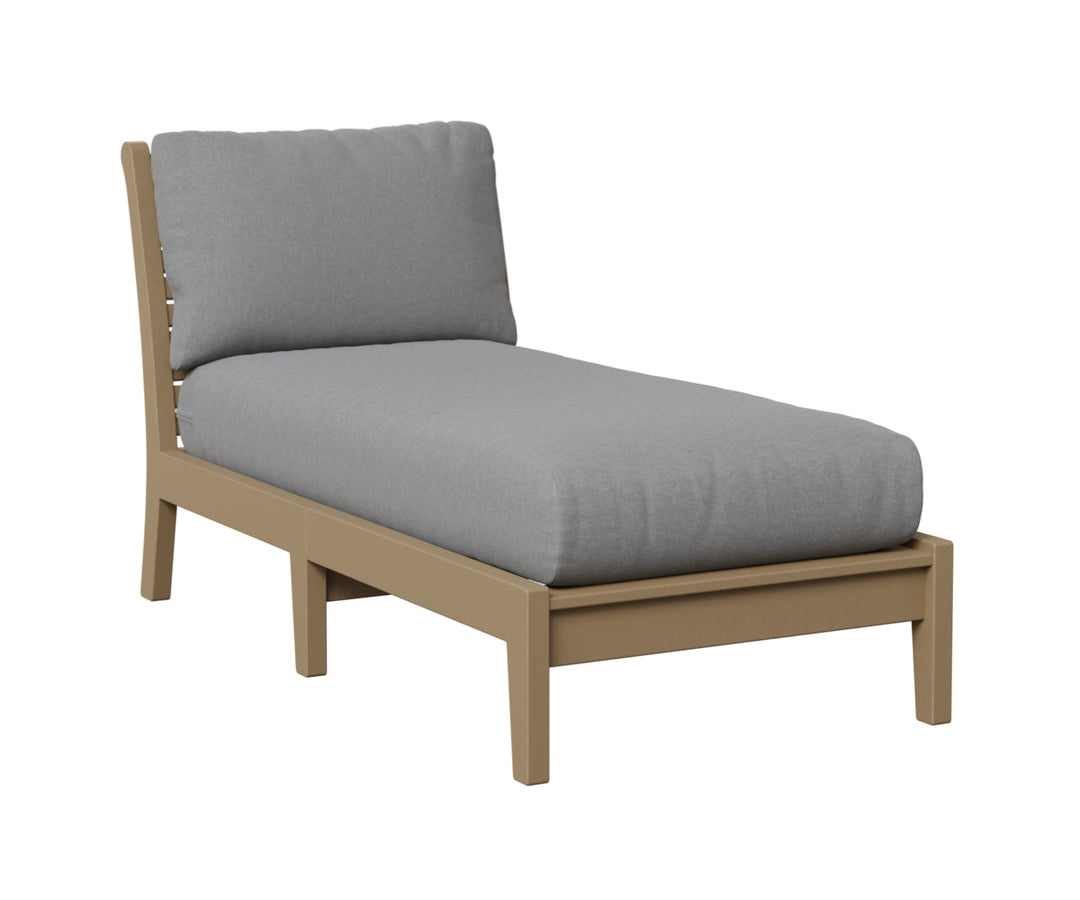 BGCTACL3063WW-Berlin Gardens-Classic Terrace Armless Chaise Lounge-Pangaea Patio