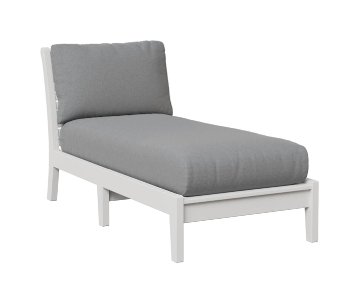 BGCTACL3063W-Berlin Gardens-Classic Terrace Armless Chaise Lounge-Pangaea Patio