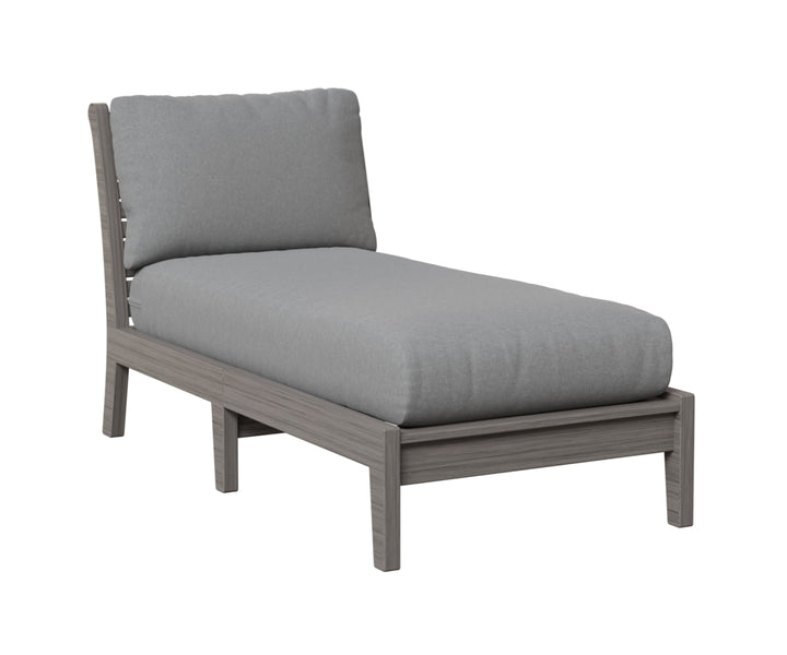 BGCTACL3063DG-Berlin Gardens-Classic Terrace Armless Chaise Lounge-Pangaea Patio