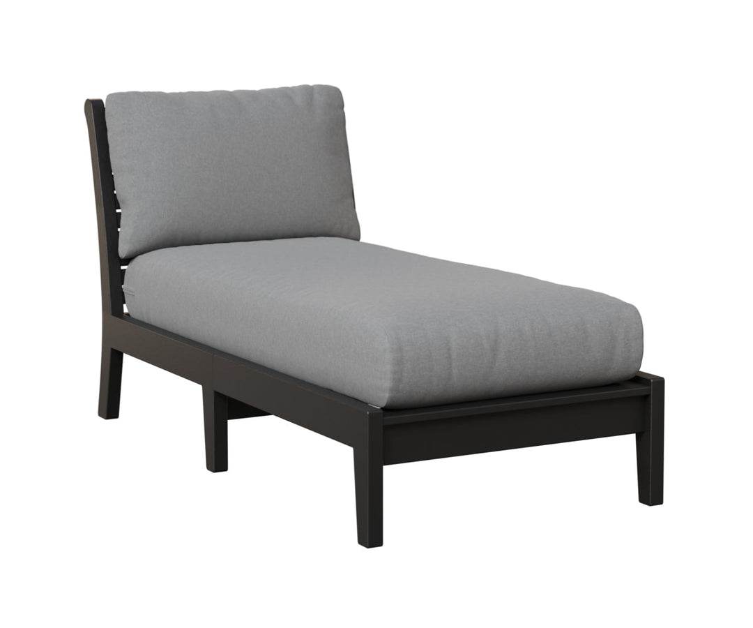 BGCTACL3063B-Berlin Gardens-Classic Terrace Armless Chaise Lounge-Pangaea Patio