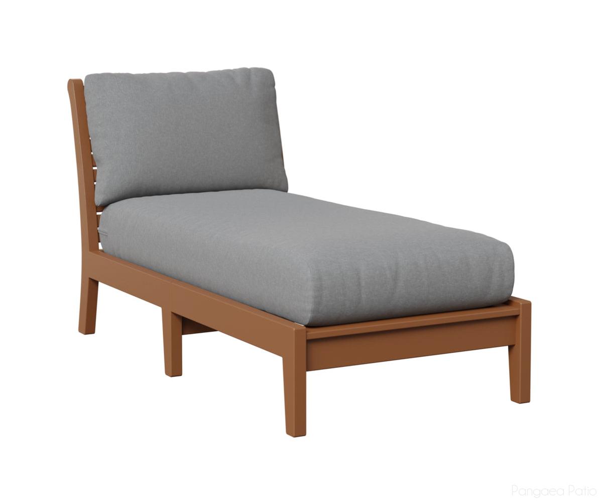 BGCTACL3063C-Berlin Gardens-Classic Terrace Armless Chaise Lounge-Cedar BG-Pangaea Patio