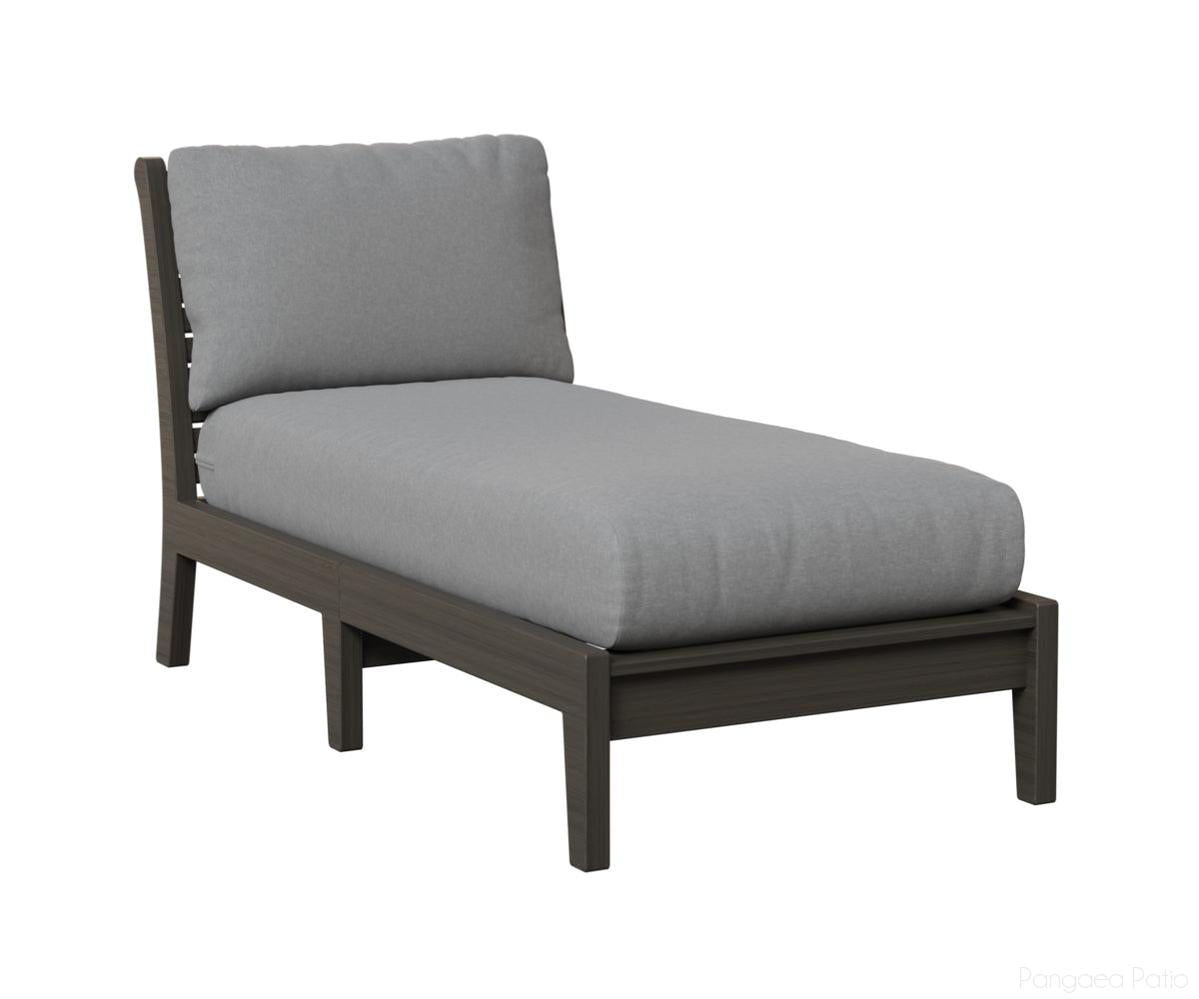 BGCTACL3063CG-Berlin Gardens-Classic Terrace Armless Chaise Lounge-Coastal Gray BG-Pangaea Patio