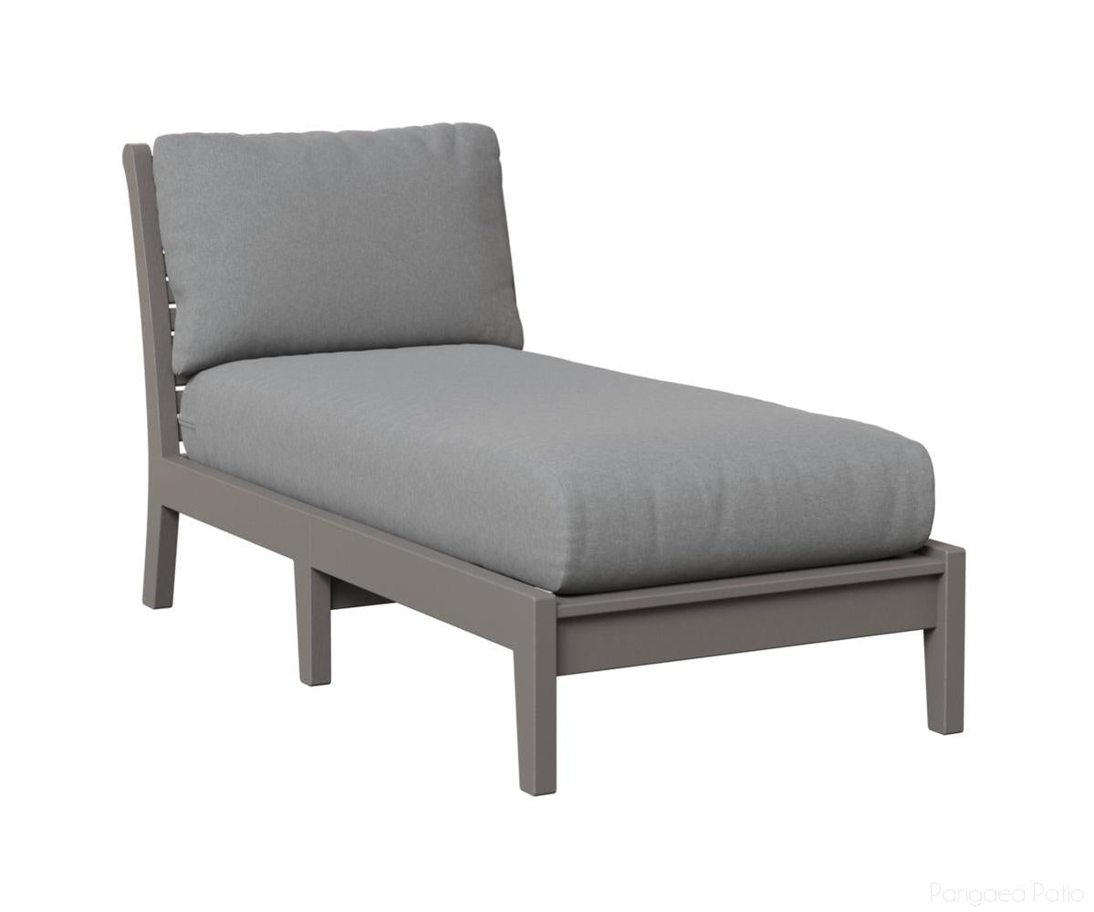 BGCTACL3063LG-Berlin Gardens-Classic Terrace Armless Chaise Lounge-Light Gray BG-Pangaea Patio