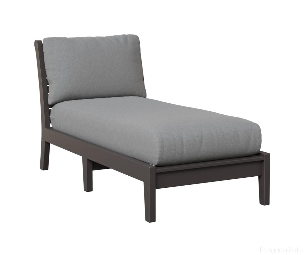 BGCTACL3063SG-Berlin Gardens-Classic Terrace Armless Chaise Lounge-Smoke Gray BG-Pangaea Patio