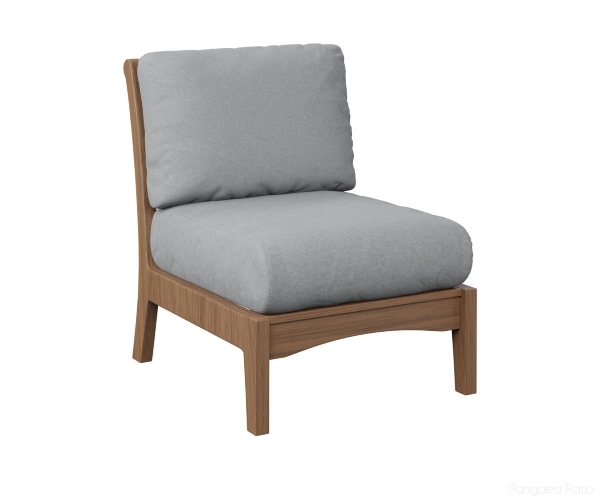 BGCTCAS2434AM-Berlin Gardens-Classic Terrace Center Armless Section-Antique Mahogany BG-Pangaea Patio