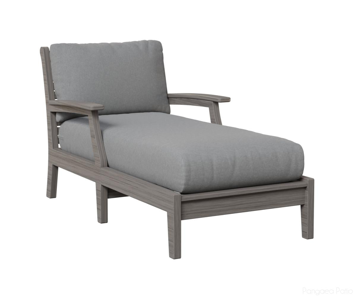 BGCTCL3363DG-Berlin Gardens-Classic Terrace Chaise Lounge-Driftwood Gray BG-Pangaea Patio