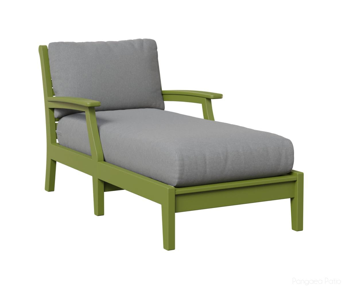 BGCTCL3363KG-Berlin Gardens-Classic Terrace Chaise Lounge-Kiwi Green BG-Pangaea Patio