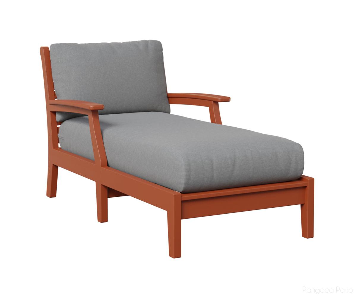 BGCTCL3363MO-Berlin Gardens-Classic Terrace Chaise Lounge-Mango Orange BG-Pangaea Patio