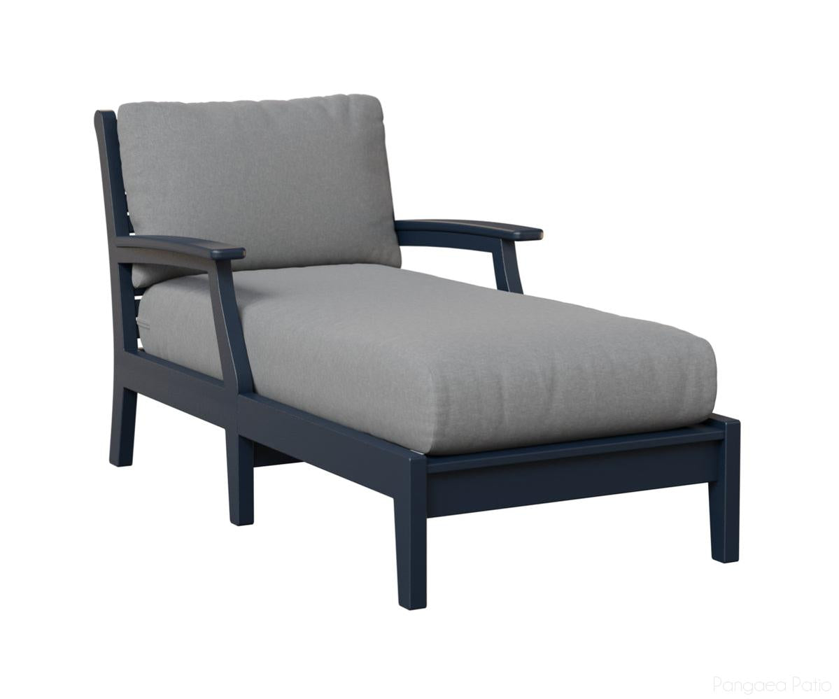 BGCTCL3363NB-Berlin Gardens-Classic Terrace Chaise Lounge-Navy Blue BG-Pangaea Patio