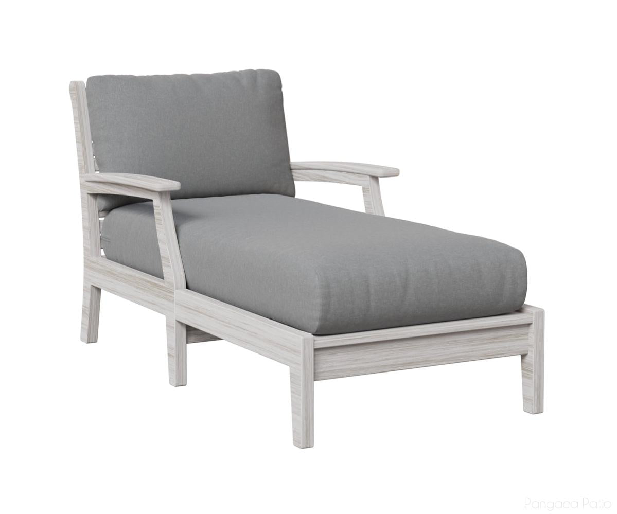 BGCTCL3363SS-Berlin Gardens-Classic Terrace Chaise Lounge-Seashell BG-Pangaea Patio