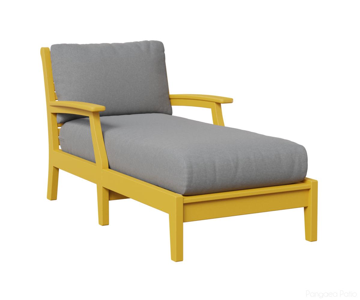 BGCTCL3363SY-Berlin Gardens-Classic Terrace Chaise Lounge-Sunburst Yellow BG-Pangaea Patio