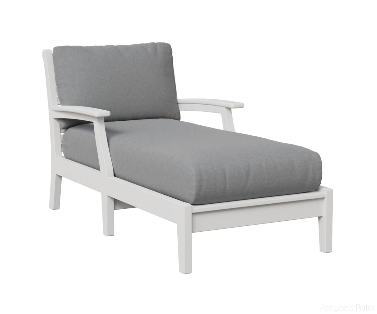 BGCTCL3363W-Berlin Gardens-Classic Terrace Chaise Lounge-White BG-Pangaea Patio