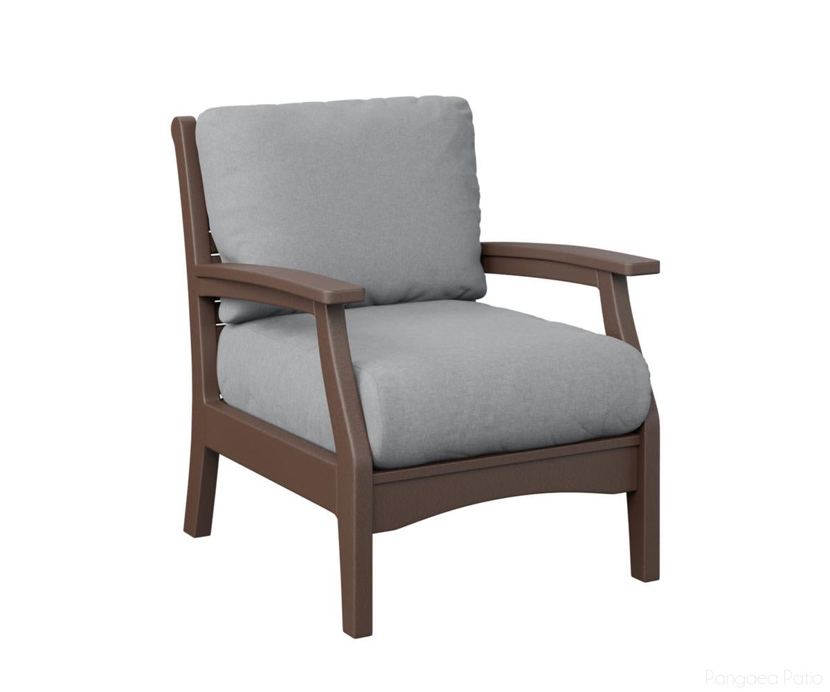 BGCTCC3034CB-Berlin Gardens-Classic Terrace Club Chair-Chocolate Brown BG-Pangaea Patio