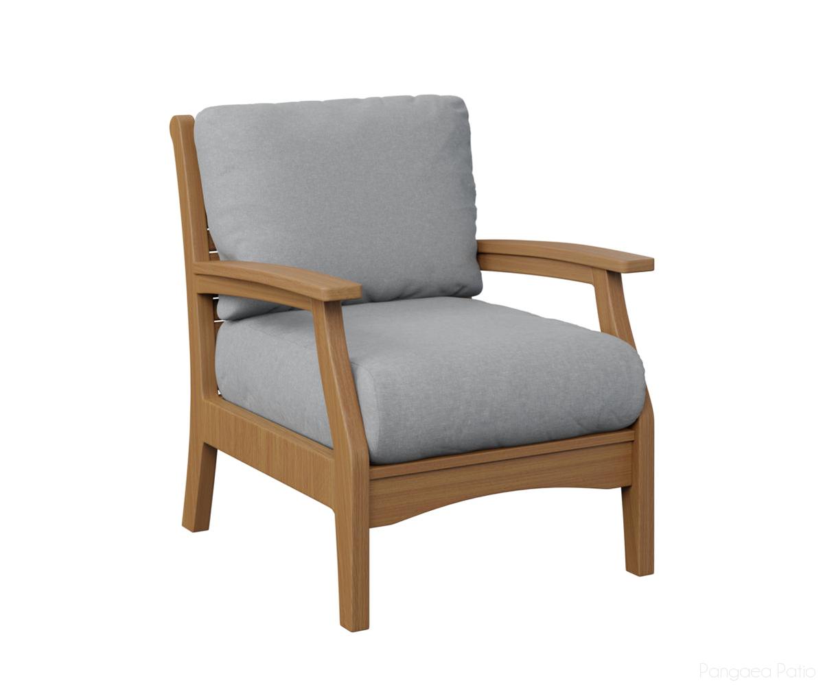 BGCTCC3034NT-Berlin Gardens-Classic Terrace Club Chair-Natural Teak BG-Pangaea Patio