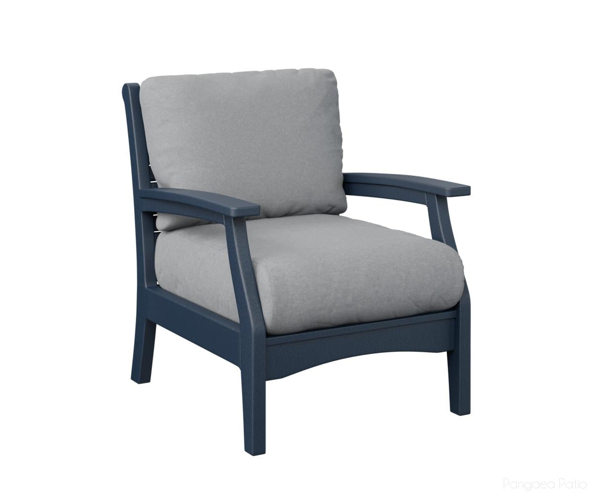 BGCTCC3034NB-Berlin Gardens-Classic Terrace Club Chair-Navy Blue BG-Pangaea Patio