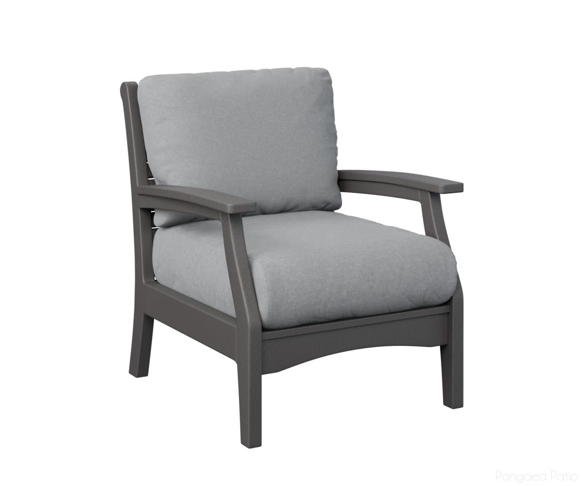 BGCTCC3034SG-Berlin Gardens-Classic Terrace Club Chair-Smoke Gray BG-Pangaea Patio