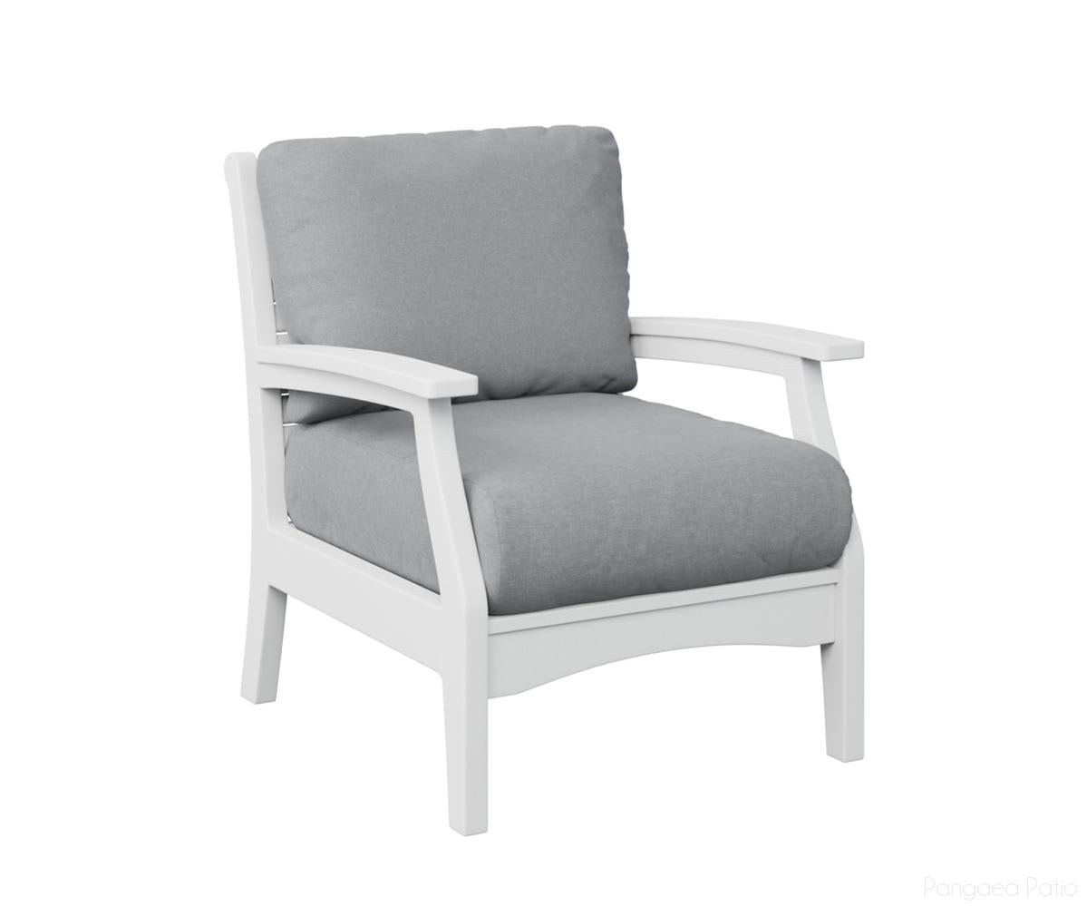 BGCTCC3034W-Berlin Gardens-Classic Terrace Club Chair-White BG-Pangaea Patio