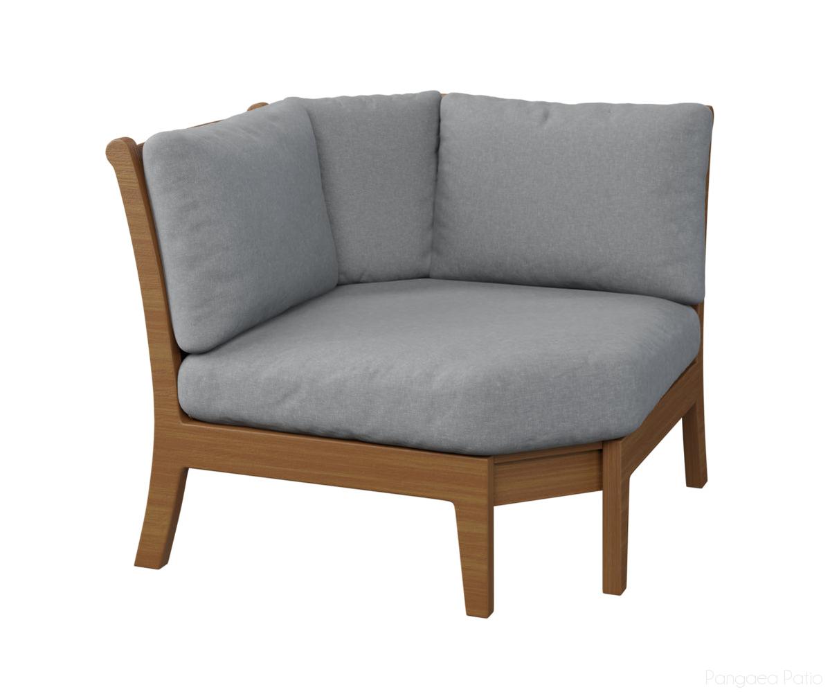 BGCTCS5742NT-Berlin Gardens-Classic Terrace Corner Section-Natural Teak BG-Pangaea Patio