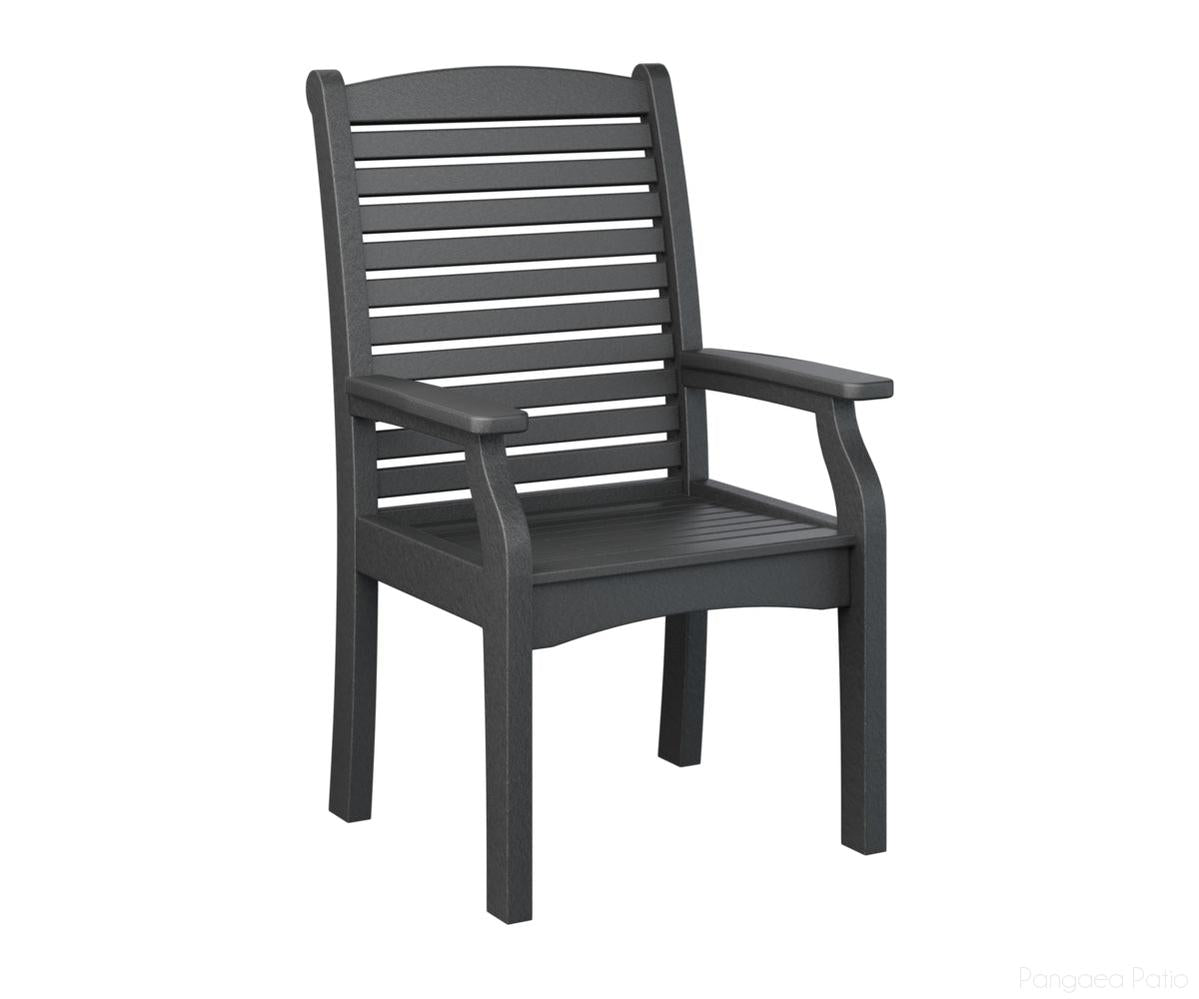 BGCTDC2744B-Berlin Gardens-Classic Terrace Dining Chair-Black BG-Pangaea Patio
