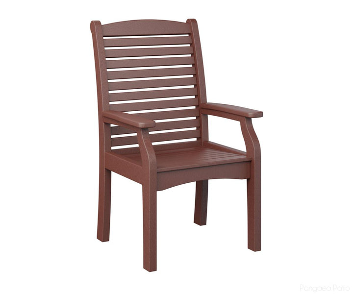 BGCTDC2744BR-Berlin Gardens-Classic Terrace Dining Chair-Burgundy BG-Pangaea Patio