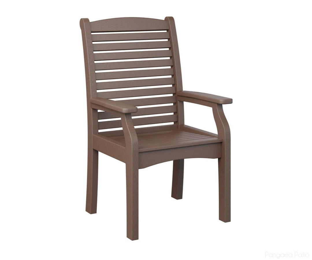 BGCTDC2744CB-Berlin Gardens-Classic Terrace Dining Chair-Chocolate Brown BG-Pangaea Patio