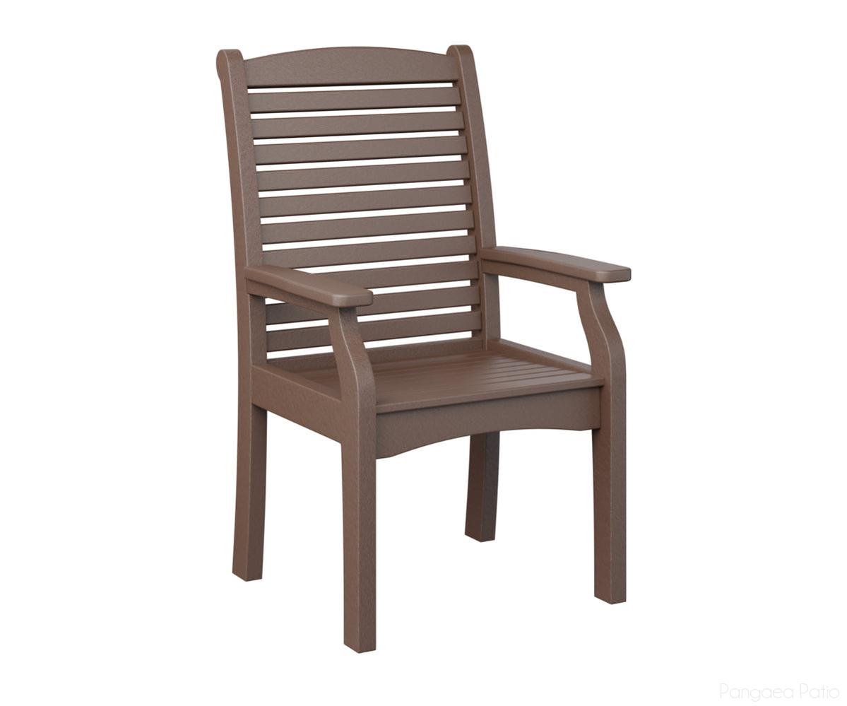 BGCTDC2744CB-Berlin Gardens-Classic Terrace Dining Chair-Chocolate Brown BG-Pangaea Patio