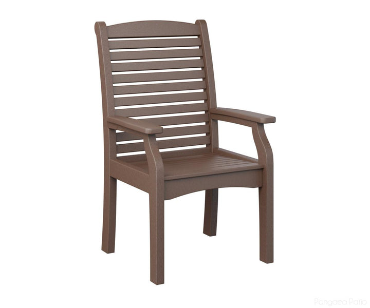 BGCTDC2744CB-Berlin Gardens-Classic Terrace Dining Chair-Chocolate Brown BG-Pangaea Patio