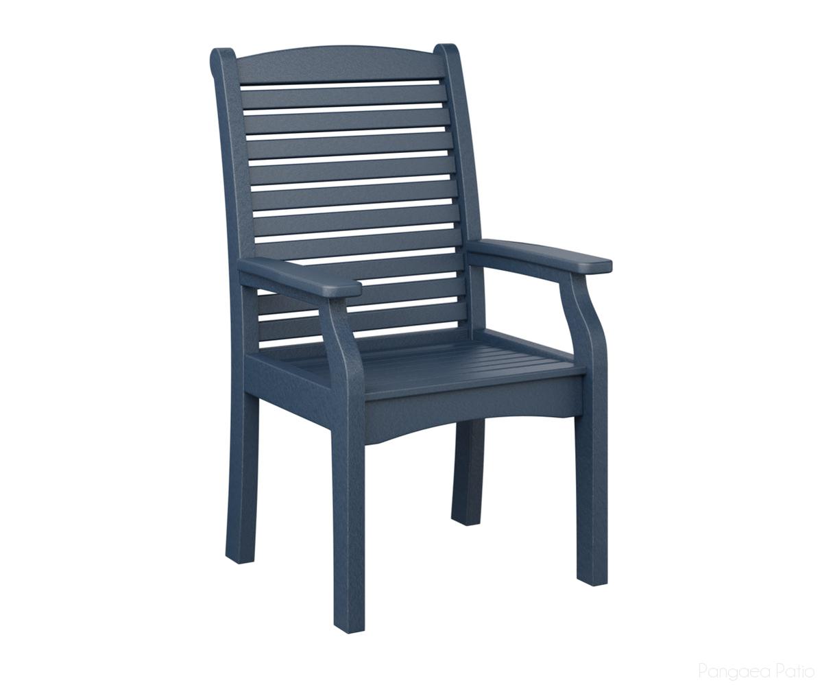 BGCTDC2744NB-Berlin Gardens-Classic Terrace Dining Chair-Navy Blue BG-Pangaea Patio