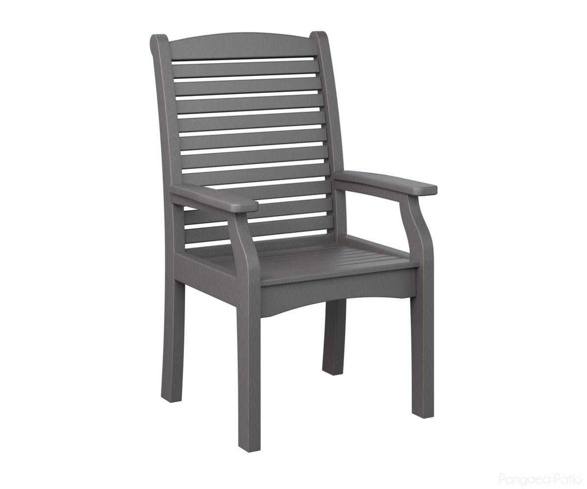 BGCTDC2744SG-Berlin Gardens-Classic Terrace Dining Chair-Smoke Gray BG-Pangaea Patio