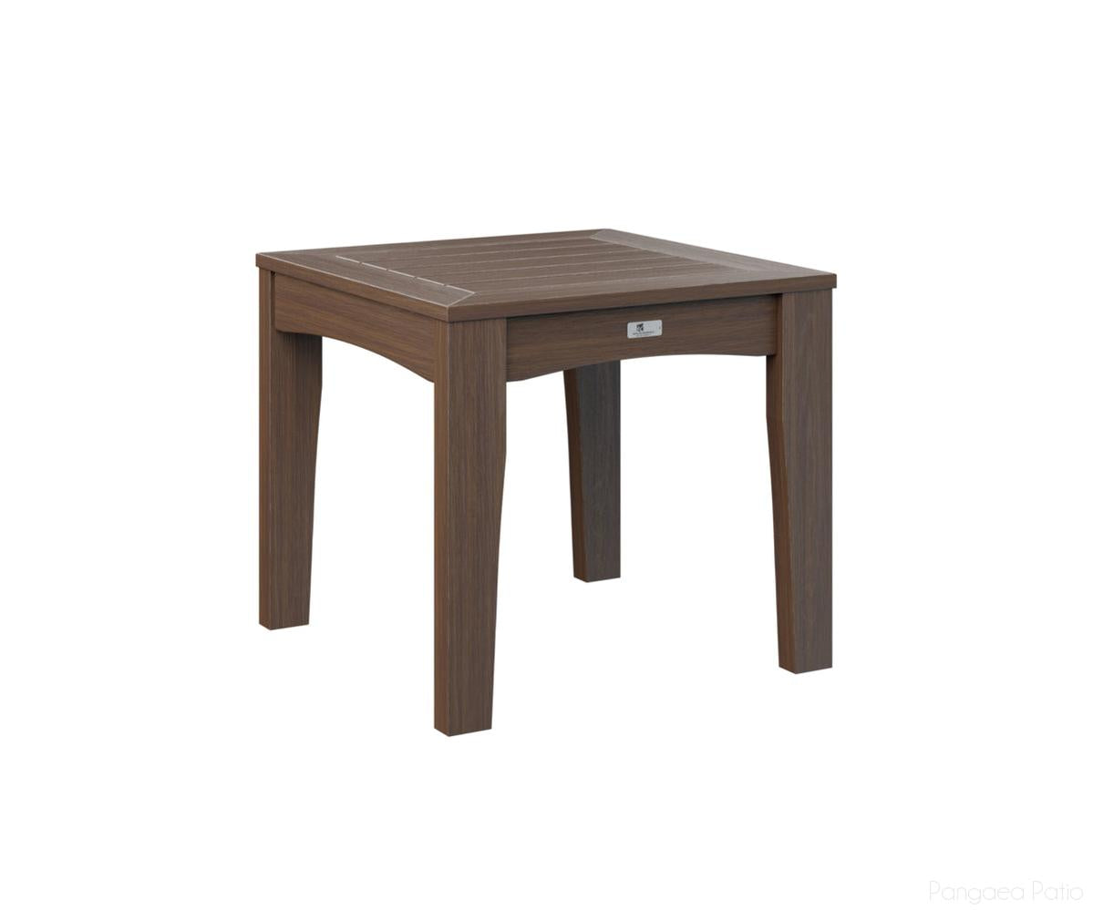 BGCTET2520BW-Berlin Gardens-Classic Terrace End Table-Brazilian Walnut BG-Pangaea Patio
