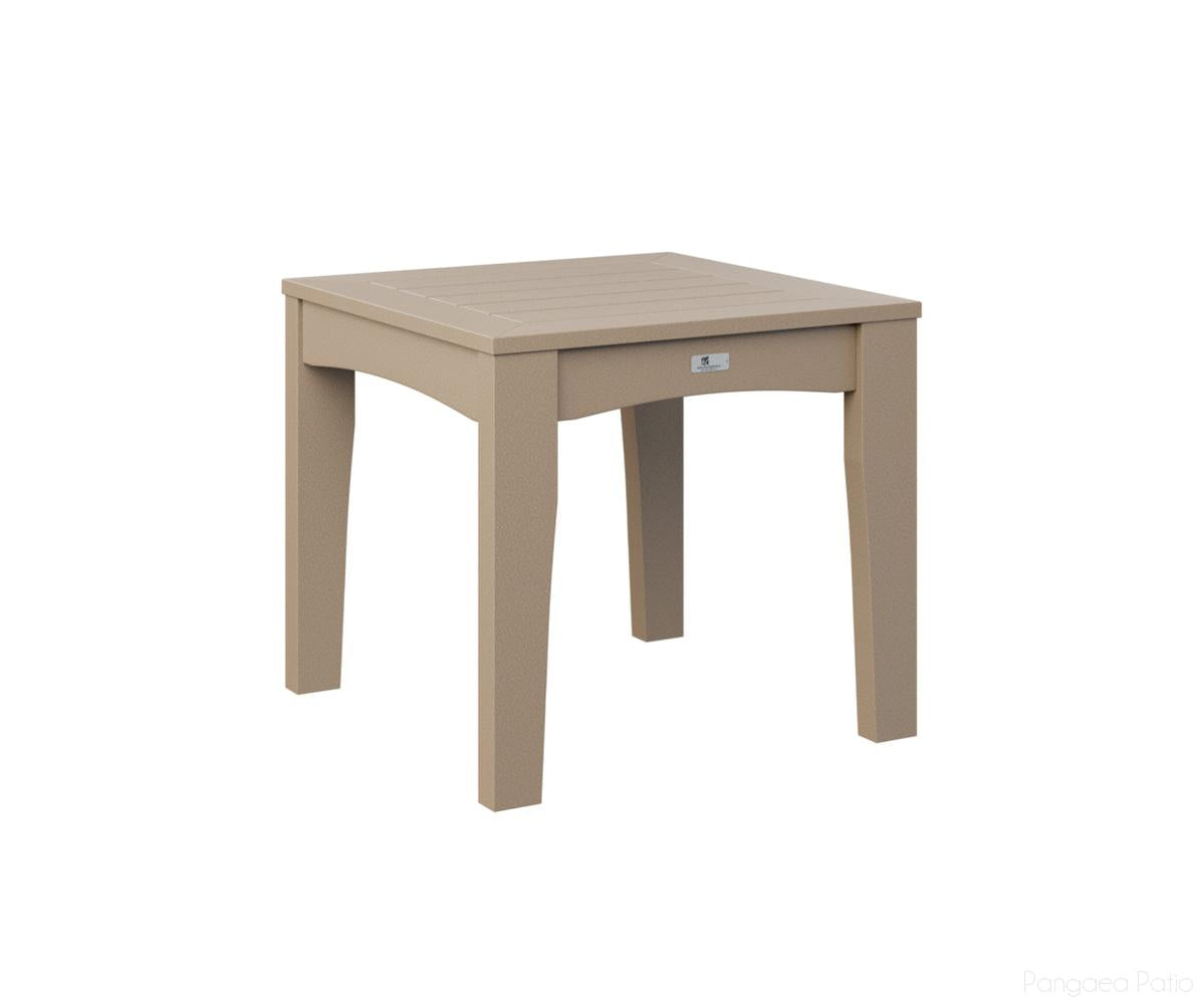 BGCTET2520WW-Berlin Gardens-Classic Terrace End Table-Weatherwood BG-Pangaea Patio