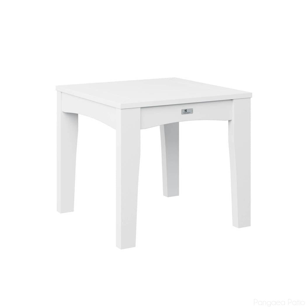 BGCTET2520W-Berlin Gardens-Classic Terrace End Table-White BG-Pangaea Patio
