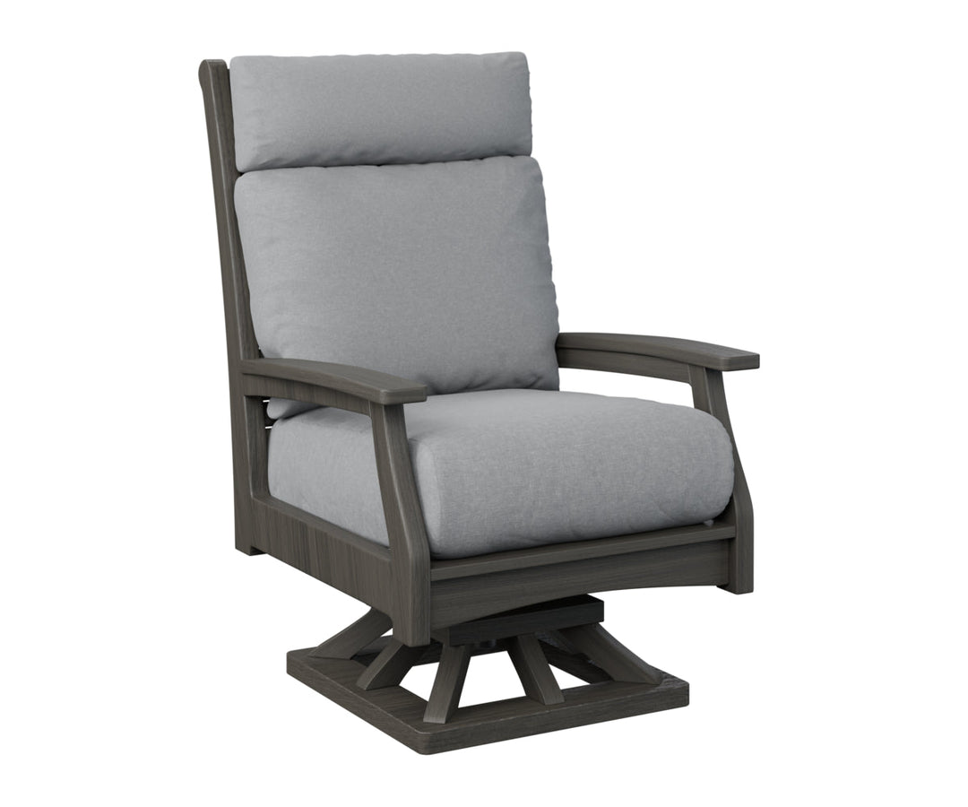 BGCTHSR3045CG-Berlin Gardens-Classic Terrace High Back Swivel Rocker-Pangaea Patio