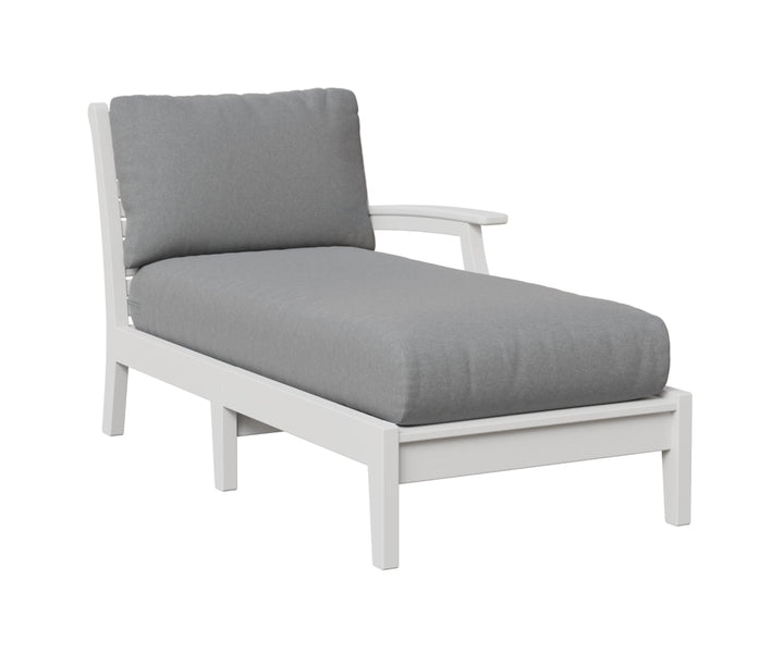 BGCTLCL3163W-Berlin Gardens-Classic Terrace Left Arm Chaise Lounge-Pangaea Patio