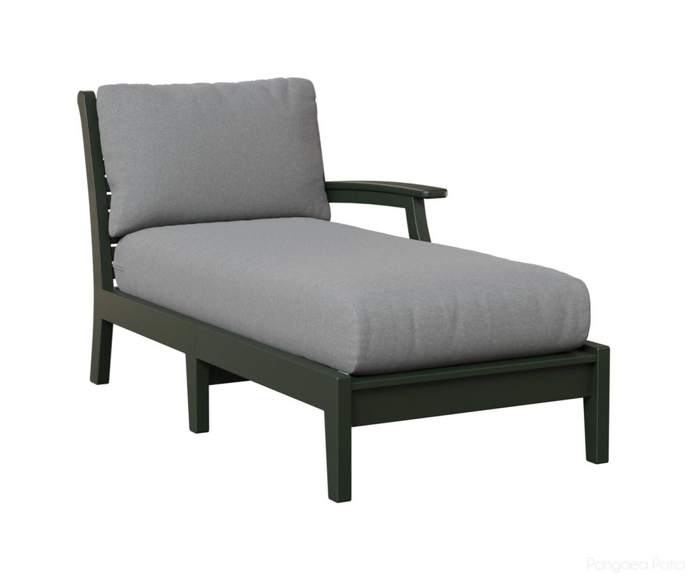 BGCTLCL3163G-Berlin Gardens-Classic Terrace Left Arm Chaise Lounge-Green BG-Pangaea Patio
