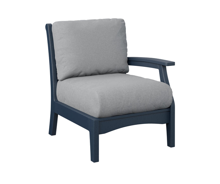 BGCTLSC2934NB-Berlin Gardens-Classic Terrace Left Arm Club Chair-Pangaea Patio