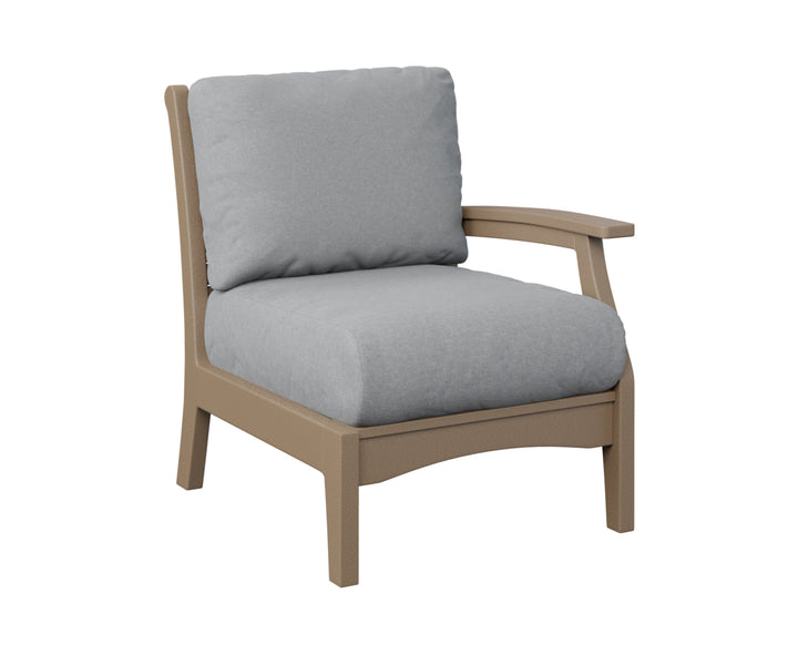 BGCTLSC2934WW-Berlin Gardens-Classic Terrace Left Arm Club Chair-Pangaea Patio