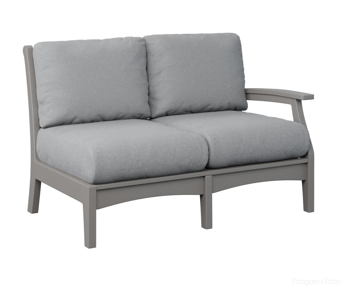 BGCTLSL5334LG-Berlin Gardens-Classic Terrace Left Arm Loveseat-Light Gray BG-Pangaea Patio