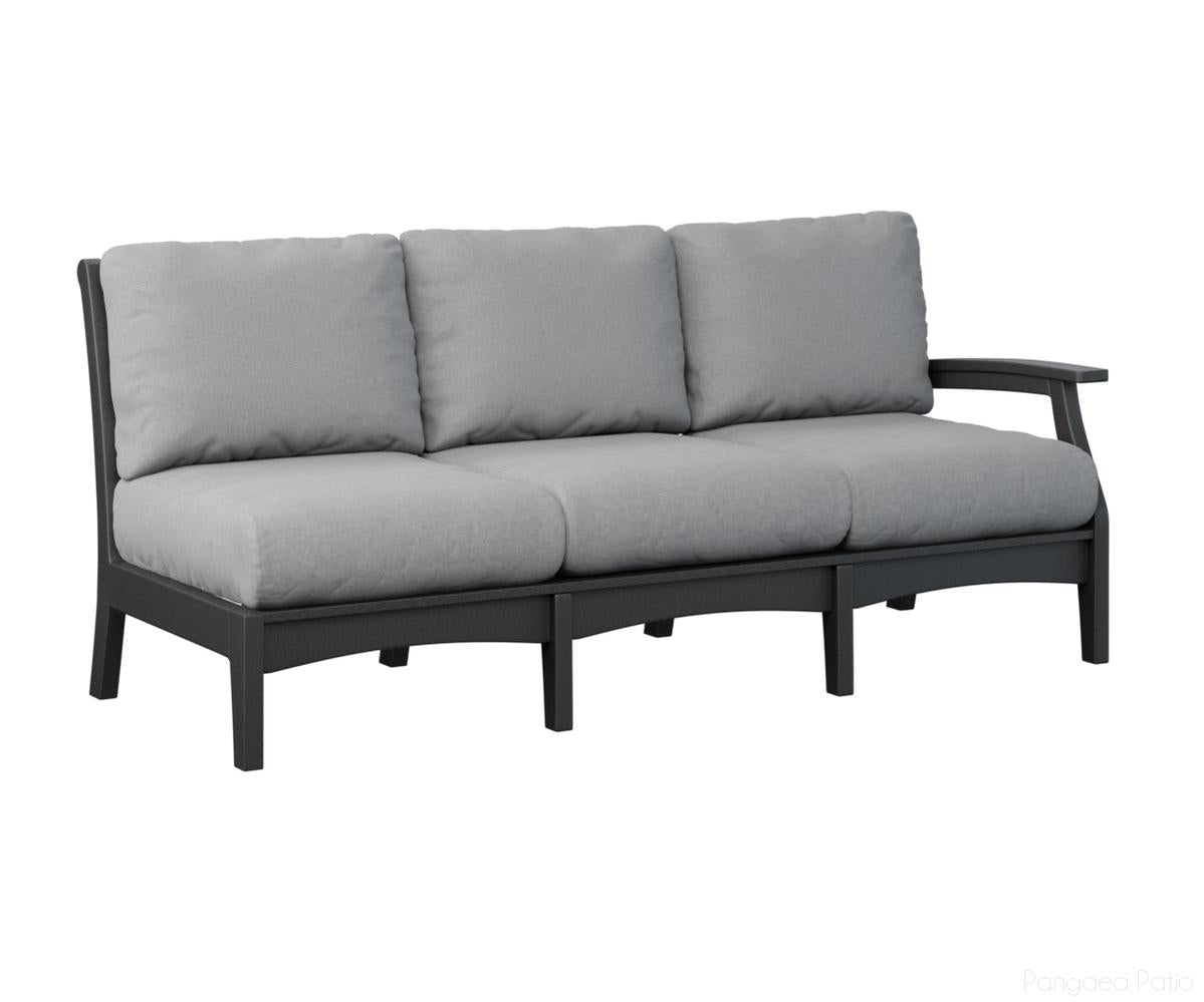 BGCTLSS7934B-Berlin Gardens-Classic Terrace Left Arm Sofa-Black BG-Pangaea Patio