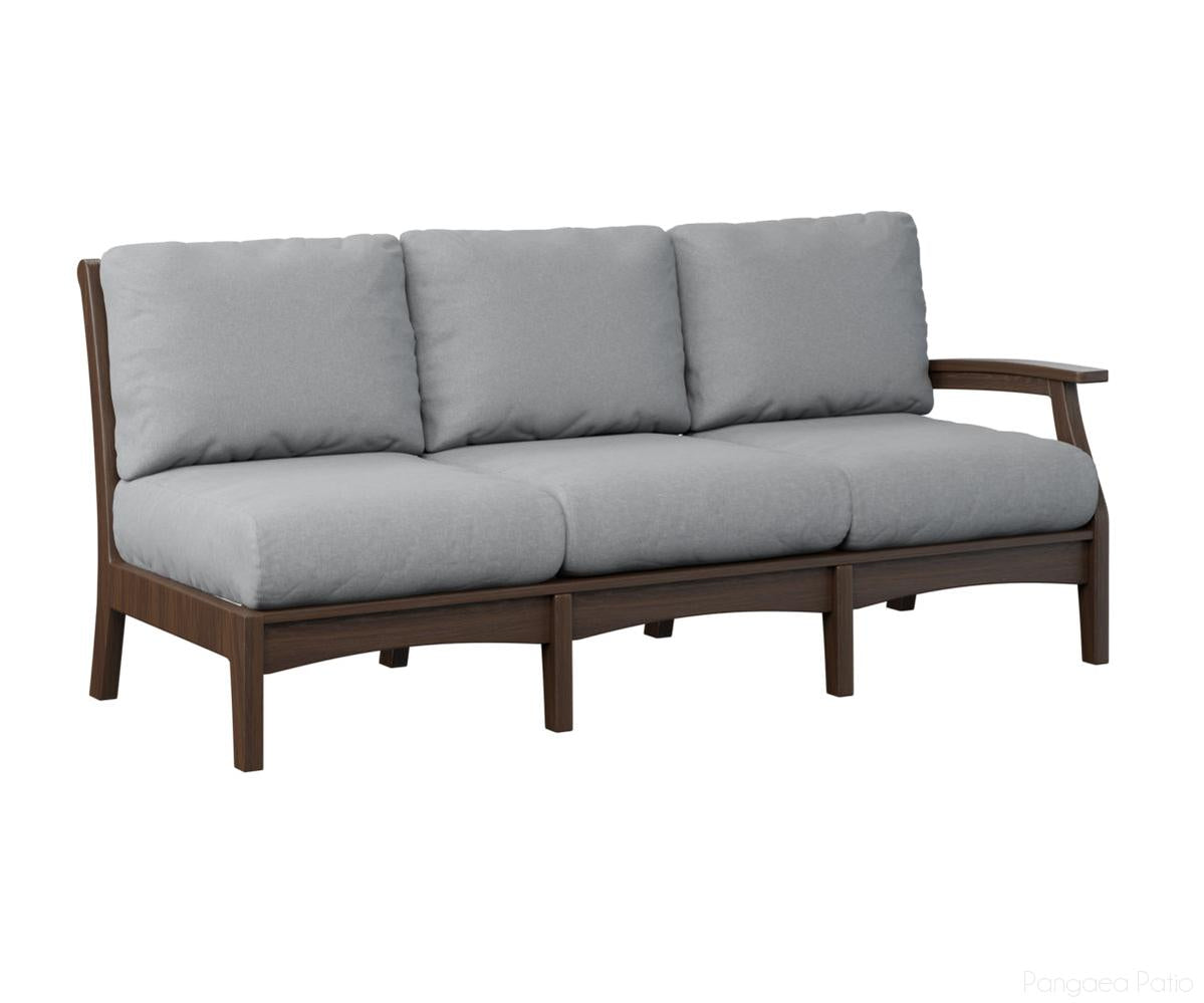 BGCTLSS7934BW-Berlin Gardens-Classic Terrace Left Arm Sofa-Brazilian Walnut BG-Pangaea Patio