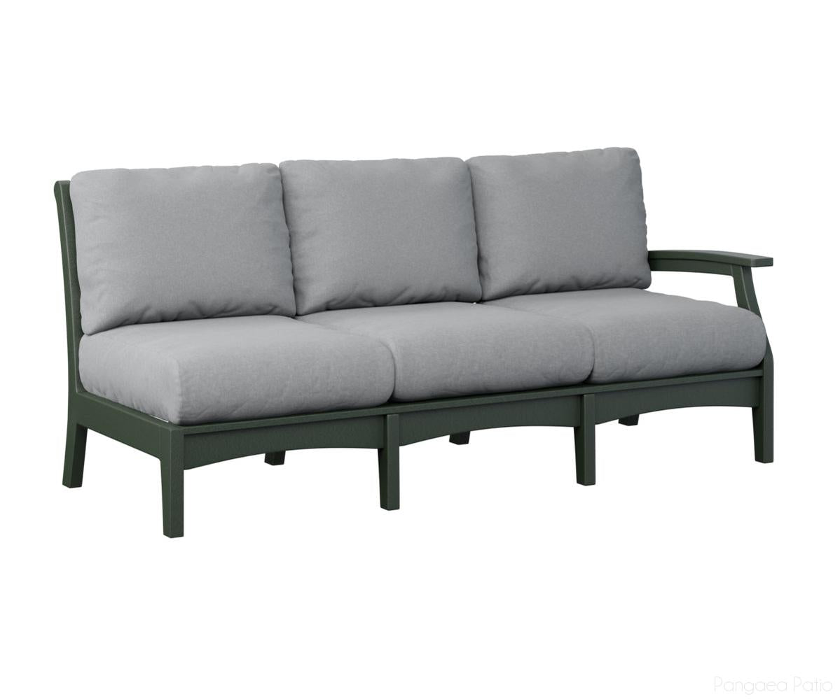 BGCTLSS7934G-Berlin Gardens-Classic Terrace Left Arm Sofa-Green BG-Pangaea Patio