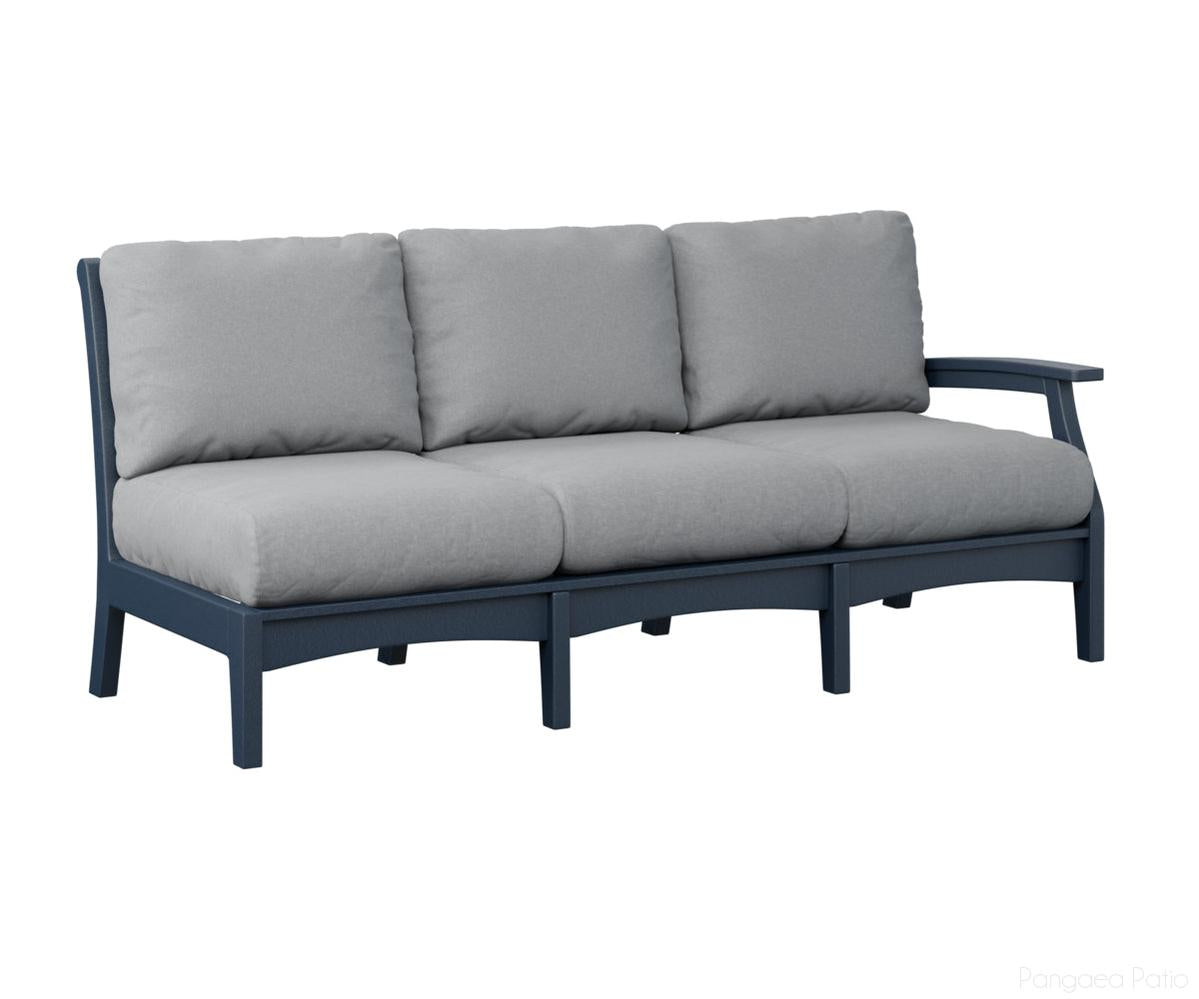 BGCTLSS7934NB-Berlin Gardens-Classic Terrace Left Arm Sofa-Navy Blue BG-Pangaea Patio