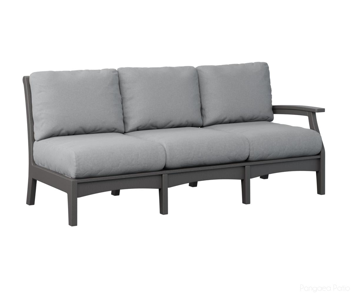 BGCTLSS7934SG-Berlin Gardens-Classic Terrace Left Arm Sofa-Smoke Gray BG-Pangaea Patio