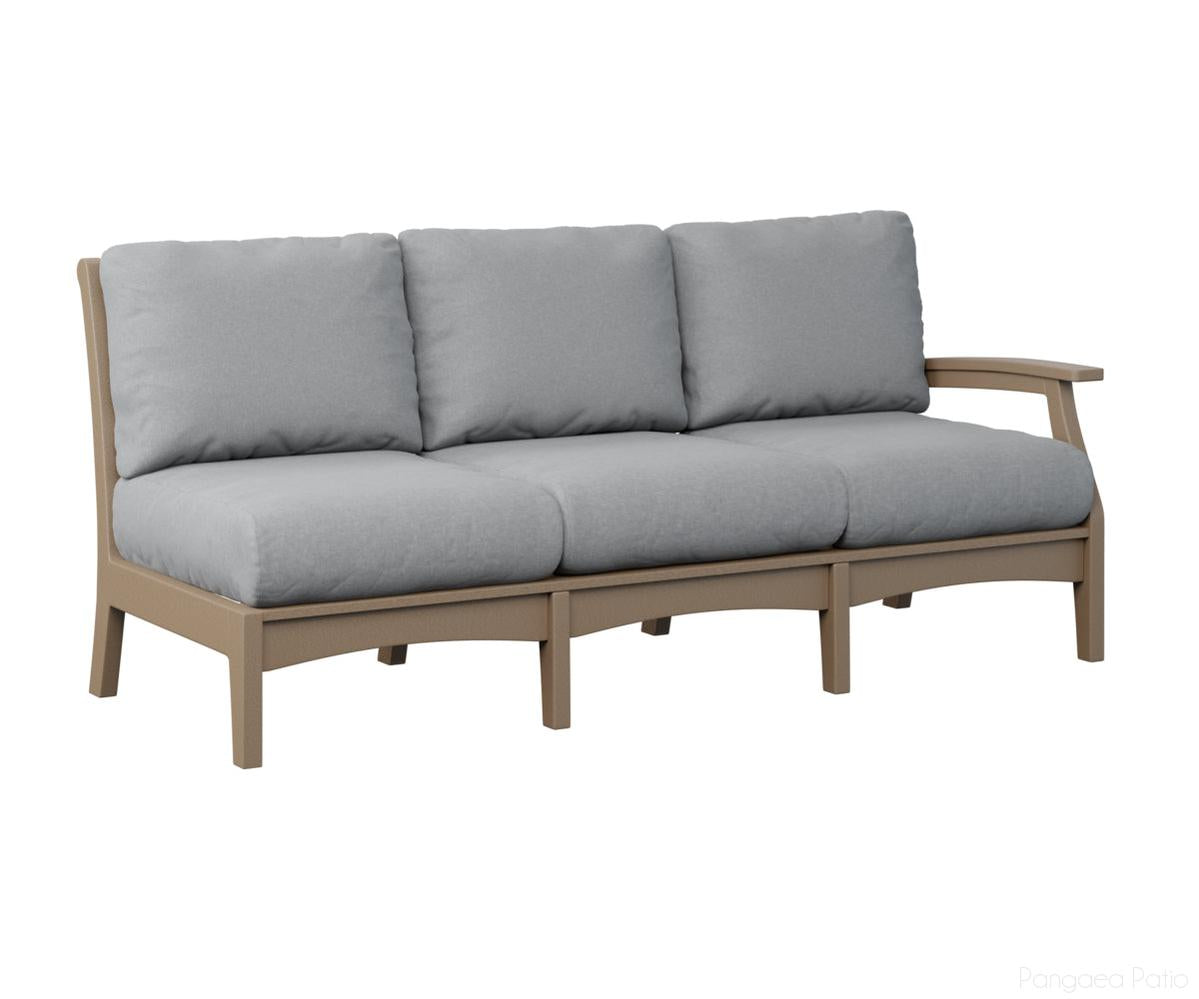 BGCTLSS7934WW-Berlin Gardens-Classic Terrace Left Arm Sofa-Weatherwood BG-Pangaea Patio